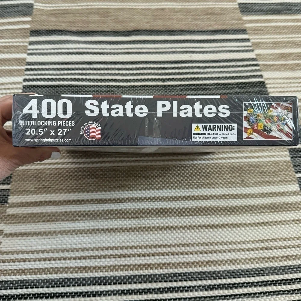 Springbok Family Puzzle States Plates 400 Pieces